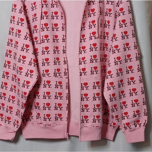 NYC I Love NY Women's Pink Hoodie. Size L - Picture 7 of 15